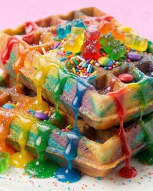 Rainbow fantasy waffle 2